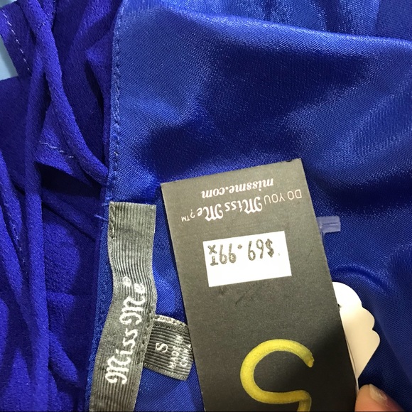 Vneck hi low spaghetti strap layered spring dress - Picture 6 of 7